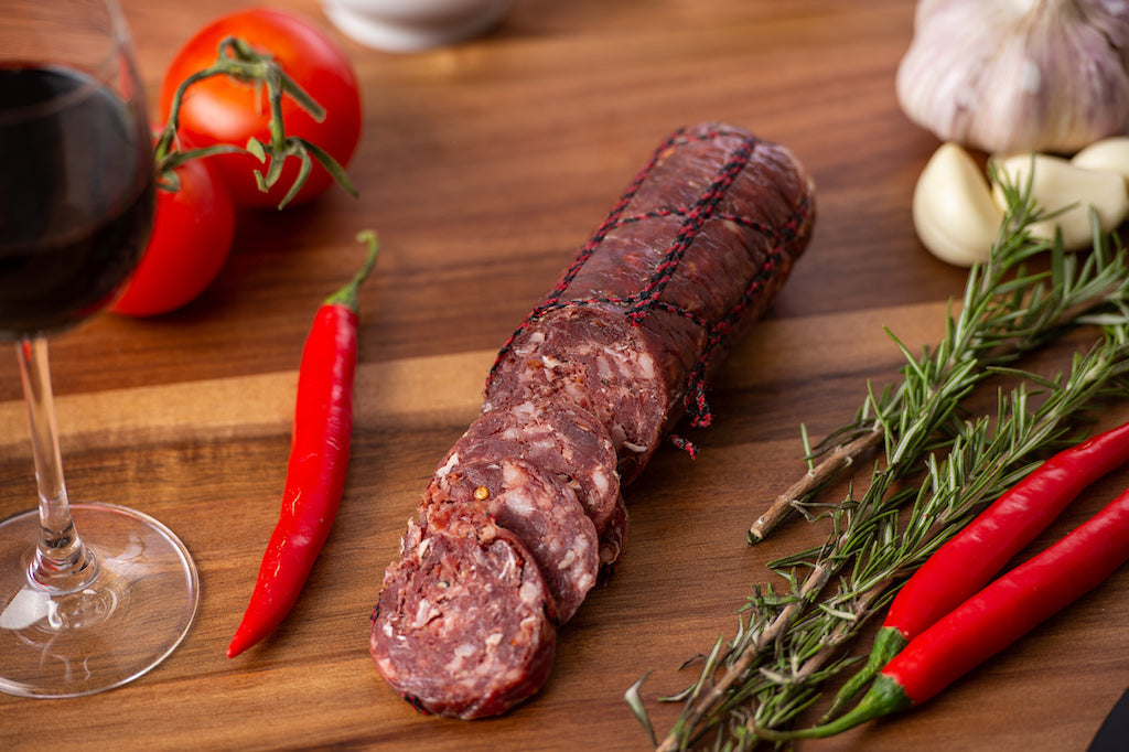 The robust flavour profile, with the inclusion of red wine & chilli