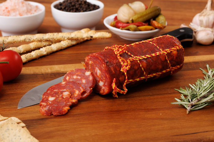 Mild Italian chorizo salami – handmade by The Salami Man