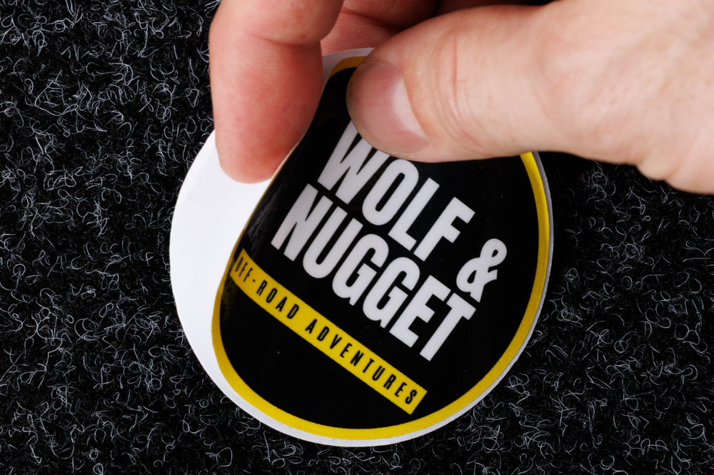 Wolf & Nugget Vinyl Support Sticker