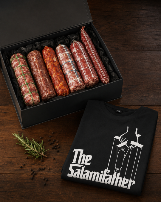 The Salamifather Bundle — Father's Day Gift Box | Tee + choice of 6 Salamis