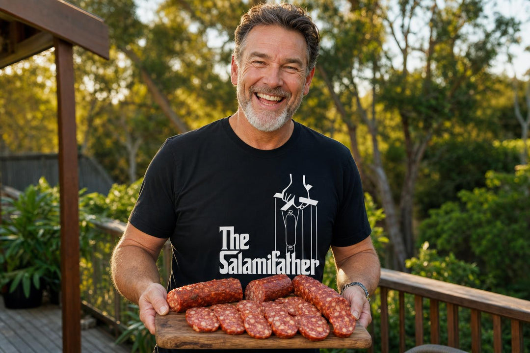 The Salamifather Bundle - Limited Edition Father's Day Gift Box | Tee + 6 Salamis