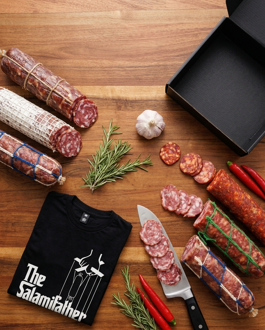 The Salamifather Bundle — Father's Day Gift Box | Tee + choice of 6 Salamis